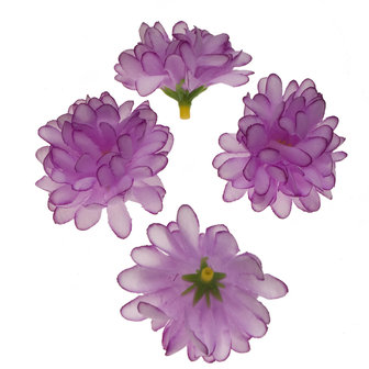 Chrysant lila stof ca. 5 cm (10 stuks)