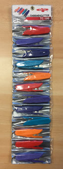 Draadschaartje gekleurd 11 cm - 12 stuks in hang-pack