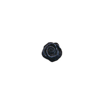 Roosje satijn zwart 10 mm (ca. 25 stuks)