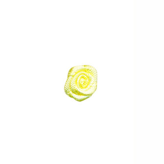 Roosje satijn zacht geel 10 mm (ca. 25 stuks)