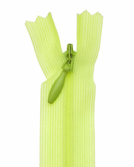 Blinde rits NEON geel/groen 22.5 cm (5 stuks)