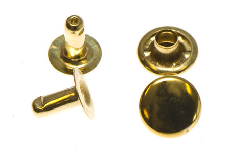 Holniet goudkleurig staal 9 mm (ca. 1000 sets)