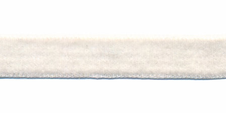 Gebroken wit fluweelband 13 mm (ca. 32 m)
