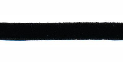Zwart fluweelband 9 mm (ca. 32 m)