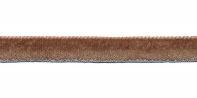 Taupe fluweelband 9 mm (ca. 32 m)