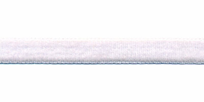 Wit fluweelband 9 mm (ca. 32 m)