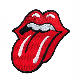 Opstrijkbare applicatie rolling stones tong (5 stuks)