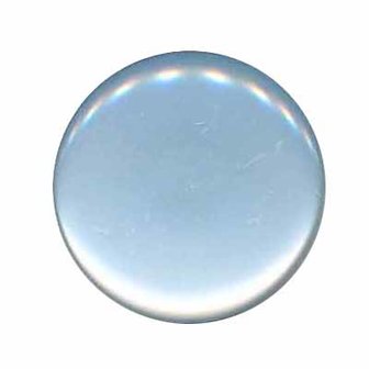 Knoop glans licht blauw 25 mm (ca. 25 stuks)