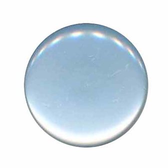 Knoop glans licht blauw 25 mm (ca. 25 stuks)