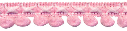 2-kleurig lusjesband licht roze-wit 15 mm (ca. 16 meter)