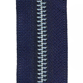 Metalen rits donker blauw #919 met aluminium tanden maat 5 (ca. 5 m)