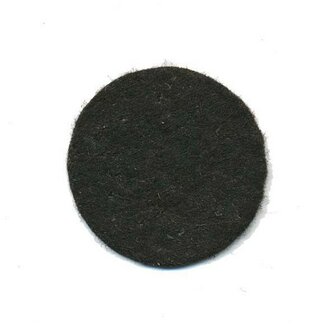 Vilten schijfje zwart ca. 30 mm (ca. 100 stuks)