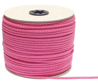 Katoenen koord fuchsia 5 mm (ca. 100 m)