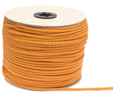 Katoenen koord oranje 5 mm (ca. 100 m)