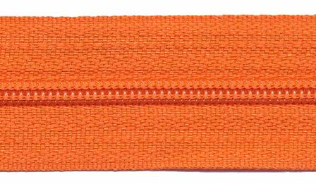 Nylon rits oranje #523 maat 3 (ca. 5 m)