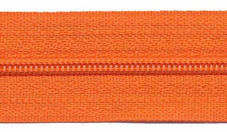 Nylon rits oranje #523 maat 3 (ca. 5 m)