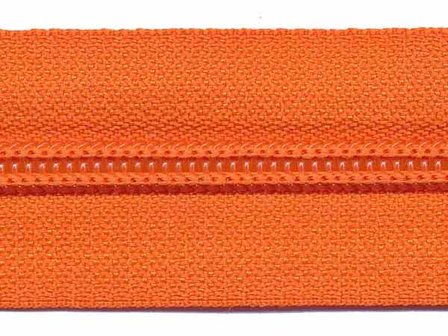 Nylon rits oranje #523 maat 5 (ca. 5 m)