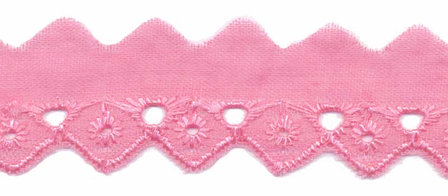 Broderie roze 25 mm (ca. 13,5 m)
