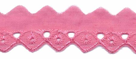 Broderie roze 25 mm (ca. 13,5 m)