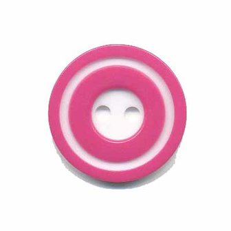 Knoop &#039;donut&#039; middel fuchsia 20 mm (ca. 25 stuks)