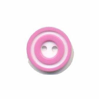 Knoop &#039;donut&#039; klein roze 15 mm (ca. 50 stuks)