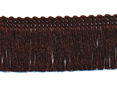 Franjeband donker bruin ca. 30 mm (ca. 22 meter)