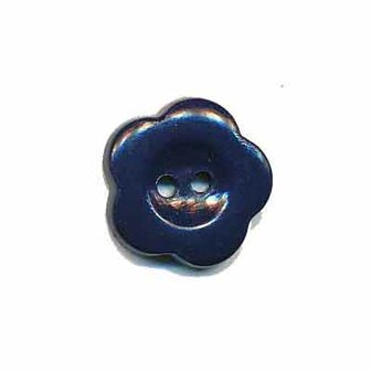 Bloemknoop donker blauw 15 mm (ca. 50 stuks)
