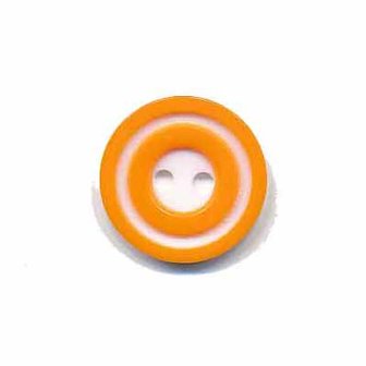 Knoop &#039;donut&#039; klein oranje 15 mm (ca. 50 stuks)