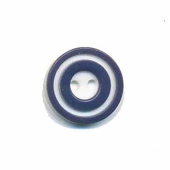 Knoop &#039;donut&#039; klein donker blauw/antraciet 15 mm (ca. 50 stuks)