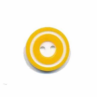 Knoop &#039;donut&#039; klein geel 15 mm (ca. 50 stuks)