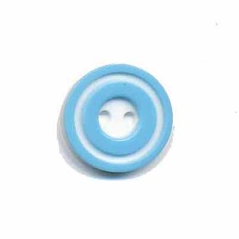 Knoop &#039;donut&#039; klein licht blauw 15 mm (ca. 50 stuks)