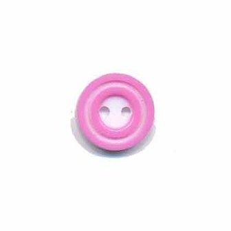 Knoop &#039;donut&#039; mini roze 10 mm (ca. 100 stuks)