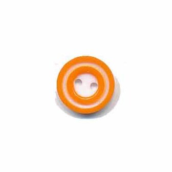 Knoop &#039;donut&#039; mini oranje 10 mm (ca. 100 stuks)
