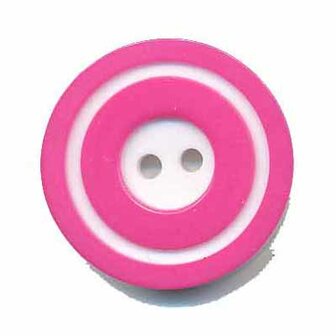 Knoop &#039;donut&#039; groot fuchsia 25 mm (ca. 25 stuks)