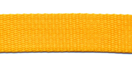 Tassenband 20 mm geel (50 m)