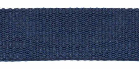 Tassenband 25 mm donker blauw (50 m)