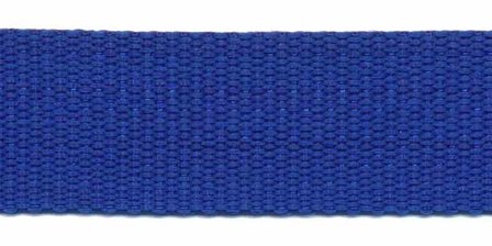 Tassenband 25 mm kobalt blauw (50 m)