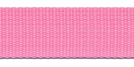 Tassenband 25 mm roze (50 m)