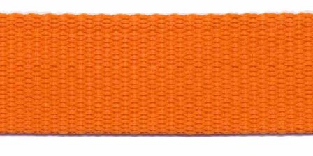 Tassenband 25 mm oranje (50 m)