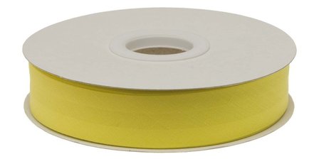 Citroen geel (#55) gevouwen biaisband 20 mm (20 meter)