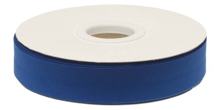 Kobalt blauw (#17) gevouwen biaisband 20 mm (20 meter)