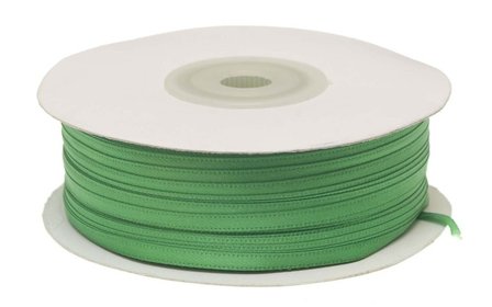 Groen dubbelzijdig satijnband 4 mm (ca. 90 m)