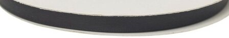 Zwart dubbelzijdig satijnband 7 mm (ca. 30 m)
