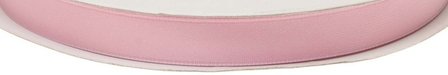 Roze dubbelzijdig satijnband 10 mm (ca. 30 m)