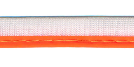 Reflecterende piping-/paspelband NEON oranje - 2 mm koord (ca. 25 meter)