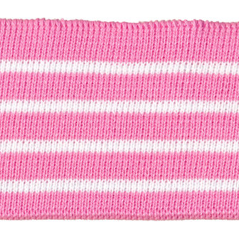 Boord roze met witte streepjes ca. 52 cm (6 stuks)