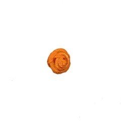 Roosje satijn oranje 10 mm (ca. 25 stuks)