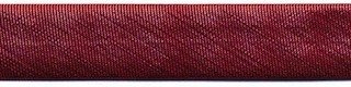 Rood metallic gevouwen biaisband 13 mm (ca. 10 meter)