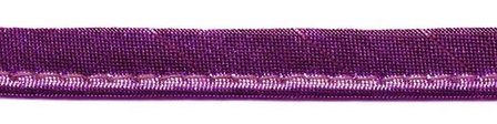 Fuchsia metallic piping-/paspelband 10 mm (ca. 10 meter)