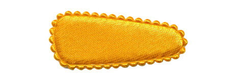 Haarkniphoesje satijn warm geel 3 cm (ca. 20 stuks)